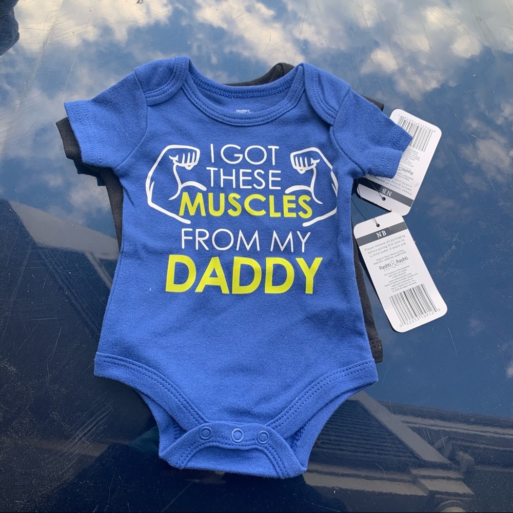 Bundle of TWO newborn baby onesies